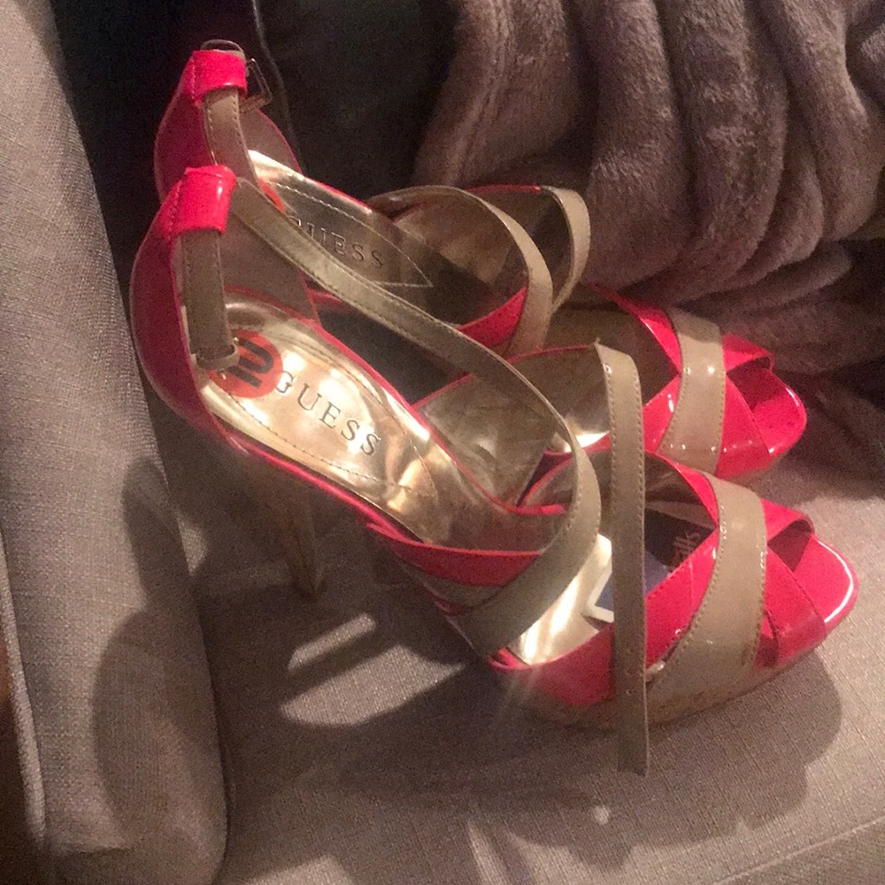 Guess cork platforms Sandles